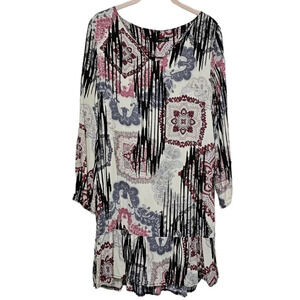 MiLady Made In Italy Paisley Ruffle Dress